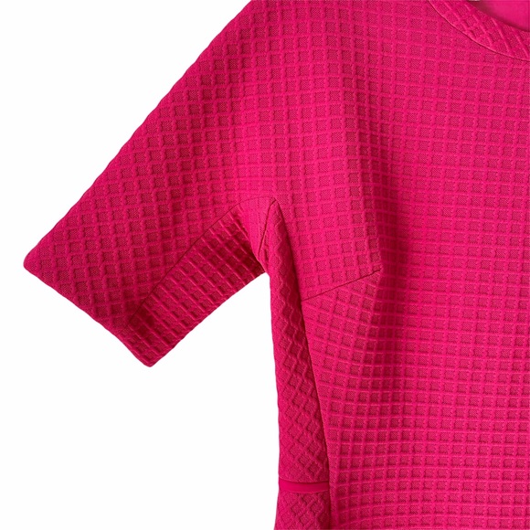 Maggie London Crew Neck Waffle Knit Sheath Dress - Picture 6 of 12